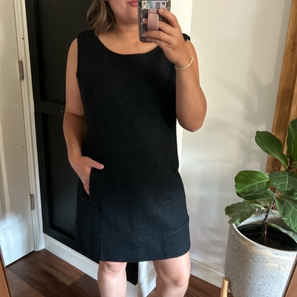 Vintage TULLE Wool Blend Mini Dress. Size S